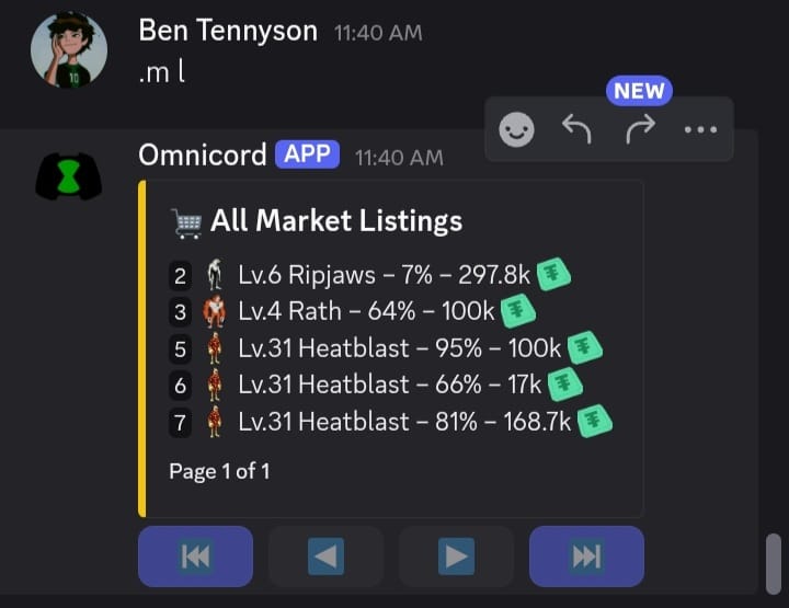 Market Screen